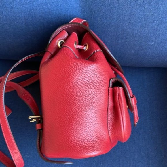 Coach Leather Red Pennie Backpack c4121 - Picture 5 of 13